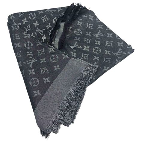 louis vuitton hat and scarf grey|Louis Vuitton scarf women's black.